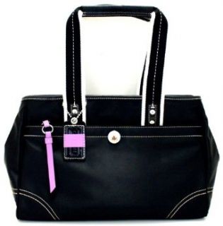 Coach Hamptons Large Black Nylon Tote Bag   11993 Tote Handbags Clothing