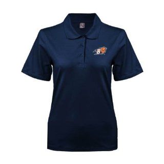 Bucknell Ladies Easycare Navy Pique Polo 'B w/Bison Head'  Sports Fan Polo Shirts  Sports & Outdoors