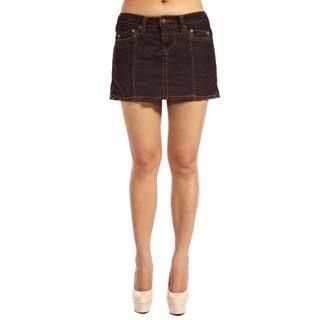 Excel Kind Company Stitchs Womens Jeans Skirt Brown Size 4X (26W  28W)