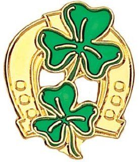 Celtic Horseshoe Clover Pin 