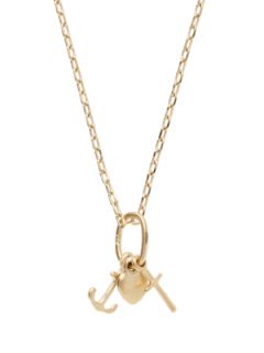 Anchor, Heart, & Cross Charm Necklace by b by bianca