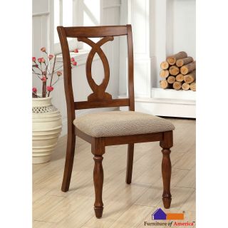 Furniture Of America Rookster Dark Oak Dining Chairs (set Of 2)