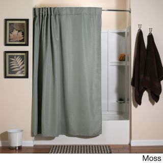 Aulaea Infinity Collection Of Shower Curtains With Integrated Hooks