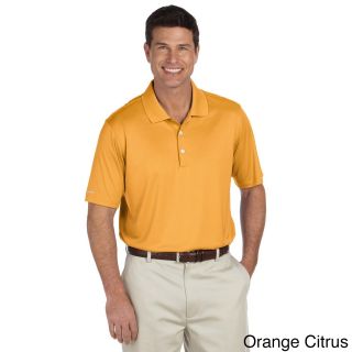 Ashworth Ashworth Mens Performance Interlock Solid Polo Shirt Orange Size XXL