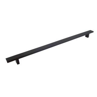 Contemporary 16 inch Matte Black Rectangular Cabinet Bar Pull Handles (case Of 25)
