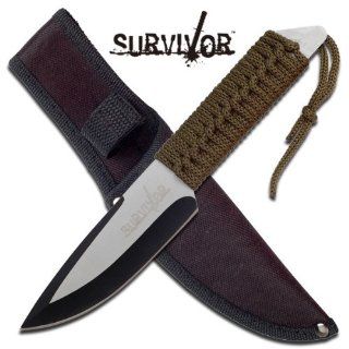 Survivor HK 745 Fixed Blade Knife 9 Inch Overall  Tactical Fixed Blade Knives  Sports & Outdoors