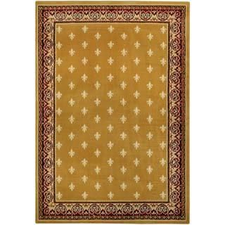 Gold Yellow French Border Area Rug (410 X 610)