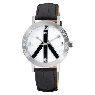 Love Peace and Hope Midsize LPE100 Time for Peace Black Watch Watches