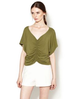 Butterfly Jersey Ruched Top by Anjara Garcia