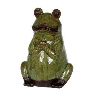 Privilege Large Green Ceramic Frog