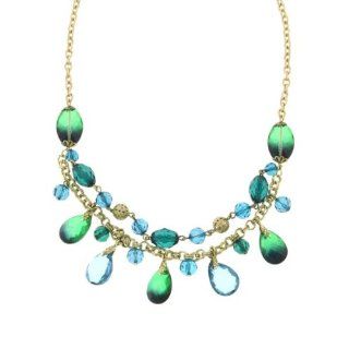 1928 Jewelry Dionysis Baubles Emerald Beaded Necklace Jewelry