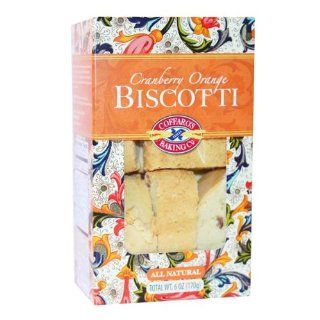 Cranberry Orange Biscotti   Natural, Gourmet Italian Cookies   6 oz Box, by Coffaro's Baking Company (Pack of 4)  Grocery & Gourmet Food