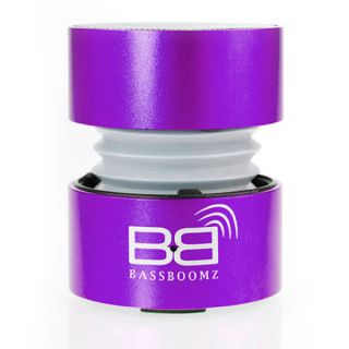 BassBoomz High Performance Portable Bluetooth Speaker   Purple      Electronics