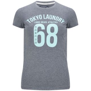 Tokyo Laundry Womens Megan T Shirt   Eclipse Blue Marl      Womens Clothing