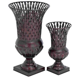 Petal Pattern Vases (set Of 2)