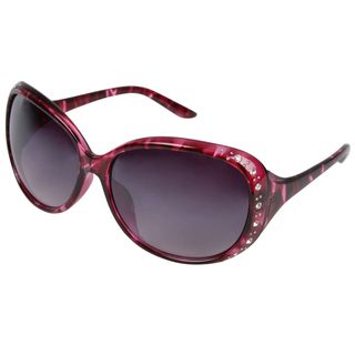 Journee Collection Womens Oversized Burgundy Fashion Sunglasses