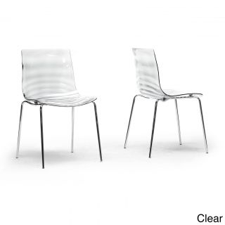 Baxton Studio Marisse Plastic Modern Dining Chairs (set Of 2)
