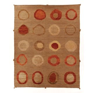 Safavieh Hand knotted Santa Fe Beige Wool Rug (8 X 10)