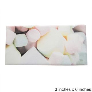 Ceramic Wall Tile Marshmallow Multi colored Print (pack Of 20)