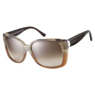 Balenciaga Bal081s Itc Brown Horn Sunglasses