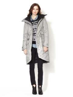 Plaid Insulated Trench Coat by Nau