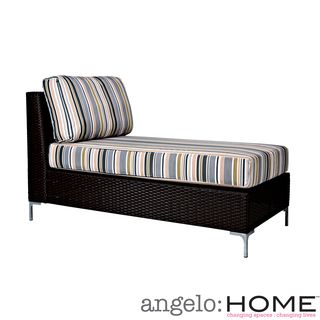 Angelohome Napa Springs Newport Stripe Armless Chaise Indoor/outdoor Resin Wicker