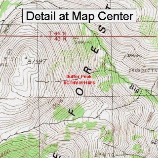 USGS Topographic Quadrangle Map   Duffer Peak, Nevada (Folded/Waterproof)  Outdoor Recreation Topographic Maps  Sports & Outdoors