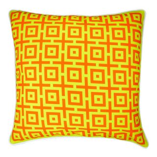 NECTARmodern And In Summation Geometric Throw Pillow 3001 Color Tangerine
