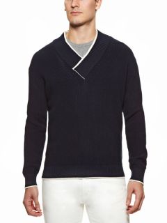 Ribbed V Neck Sweater by Vilebrequin