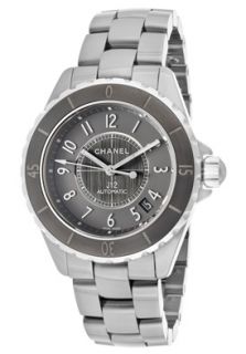 Chanel H2979  Watches,Womens J12 Automatic Gunmetal Dial Titanium High Tech Ceramic, Luxury Chanel Automatic Watches