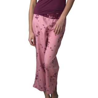 Julianna Rae Womens Soft Floral Cotton Lounge Pants