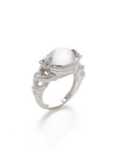 Lola Mother Of Pearl Doublet Oval Ring by Judith Ripka