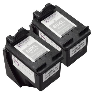 Sophia Global Remanufactured Ink Cartridge Replacements For Hp 60xl With Ink Level Display (pack Of 2)