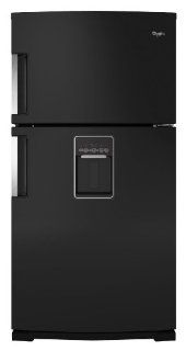 Whirlpool WRT771REYB 21.1 Cu. Ft. Black Top Freezer Refrigerator   Energy Star Appliances