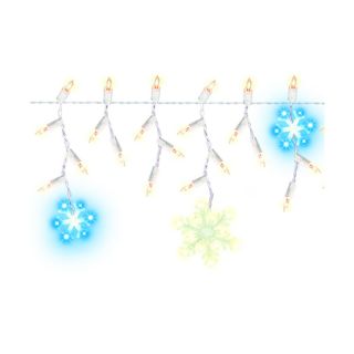 Everstar 150 Count Clear Mini Faceted Christmas Icicle Lights