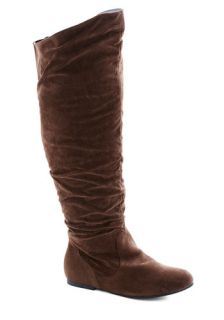 Walk It to Me Boot in Brown   Wide Calf  Mod Retro Vintage Boots