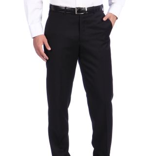Ike Behar New York Italian Luxury Black Wool Pant