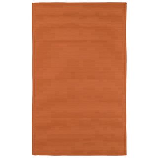 Indoor/ Outdoor Malibu Woven Orange Rug (3 X 5)