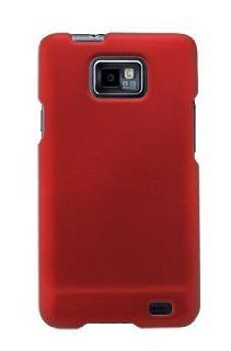 Rubberized Red Snap On Cover for Samsung Galaxy S II SGH i777 Cell Phones & Accessories