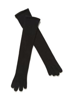 Long Cashmere Knit Gloves by Portolano