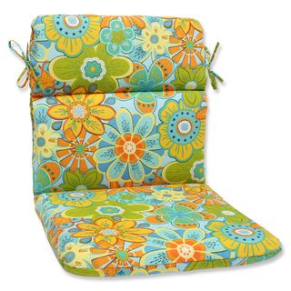 Pillow Perfect Outdoor Glynis Floral Rounded Corners Chair Cushion