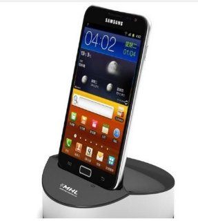 Smart Charging dock with MHL to HDMI for Samsung Galaxy S3 S4 i9100 GALAXY SII/i9108/i9188/i997 Infuse 4G/I9250 Galaxy Nexus/I9220 i9228 Galaxy Note/E120L Galaxy SII HD LTE / HTC： G22 Amaze 4G/G14 Sensation /G18 Sensation XE/Rezound/Edge/G17 EVO 3D/