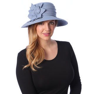 Swan Hat Swan Hat Womens Blue Denim Flower Packable Bucket Hat Other Size Adjustable