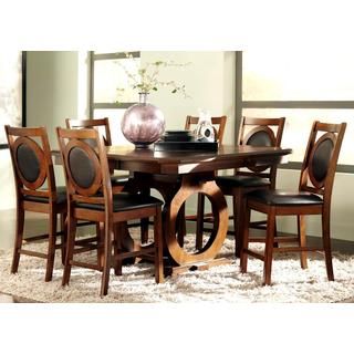 A Line Furniture Abigail Dark Oak 7 piece Counter Height Dining Set Brown Size 7 Piece Sets