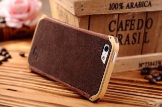 Outdel Vapor Ronin iPhone 5 Case     Champagne Gold Color Case     Wooden Frame, Metal Frame Protective Shell   Cell Phone Carrying Cases