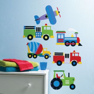 Wallies Kids Trains, Planes and Trucks Wall Mural 13361