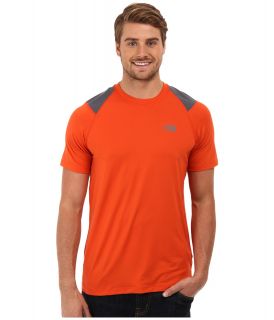 The North Face S/S Paramount Tech Tee Mens Short Sleeve Pullover (Orange)