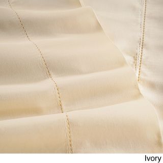 Home City Inc. Cotton Rich 600 Thread Count Hem Stitch Sheet Set And Optional Pillowcase Separates Off White Size California King