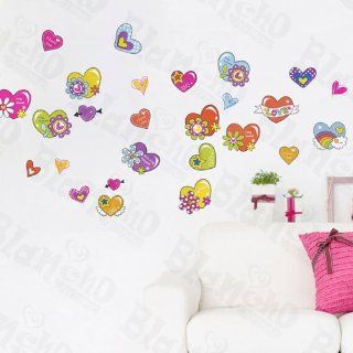 [Colorful Heart Appeal] Decorative Wall Stickers Appliques Decals Wall Decor Home Decor   Childrens Wall Decor