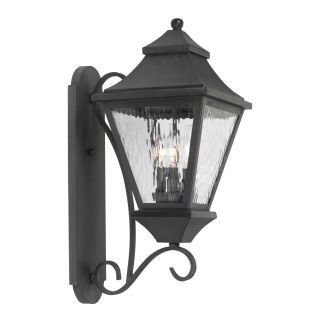 East Bay Street Charcoal Finish Transitional 3 light Outdoor Lantern
